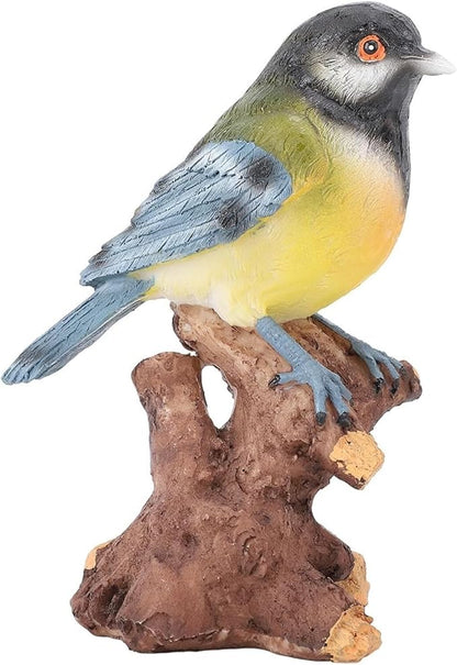 Cute Statues Garden Bird Statue Outdoor Statues On The Stone Ornament Backyard Decor(On the Branches)