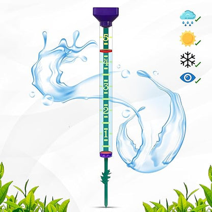 Headwind EZRead 21” Giant Professional Outdoor rain Gauge, USA Made Heavy Duty All Weather Freeze Proof Stake or mountable with Float, Violet (820-1002VIO)