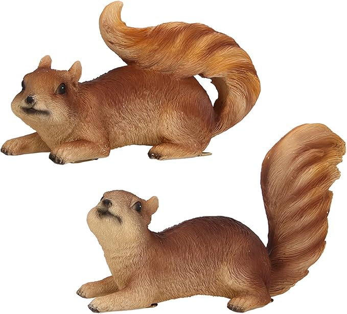 Jeanoko Animal Figurines, Resin Garden Statue, Exquisite Simulated Shape, Outdoor Decoration for Terrace, Backyards, Lawns, Patios