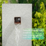2 Inch 316 Stainless Steel Square Outdoor Water Fountain Spout, Waterfall Spillway Scupper with Integrated Spray Baffle for Landscape Decors, Pools, Ponds, Water Walls (Brown)
