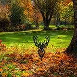 WADORN Deer Metal Decorative Garden Stakes, Elk Deer Garden Outdoor Statues Silhouette Wild Animal Stakes Outdoor Deer Stakes Metal Animal Garden Statues for Lawn Ornaments Yard Patio Garden Decor