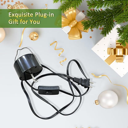 Wind Spinner Motor Plug-in Electric | Hanging Display for Wind Spinners, Chimes, Sun Catcher, Mirror Disco Ball, Home/Garden/Yard Decor Christmas Ornament