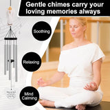 Angel Memorial Wind Chimes for Loss of Loved One Sympathy Gifts for Outside Large Outdoor Wind Chimes, Bereavement Gift Ideas, Condolence Memorial Gifts for Loss of Mom Dad Husband
