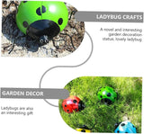 BESPORTBLE Simulated Ladybug Pendant Iron Garden Ornament Outdoor Decor Creative Hanging Artificial Ladybug Sculpture for Patio and Holiday