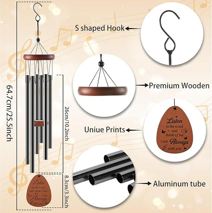 Cat Memorial Gifts for Loss of Cat - Luvsweets Pet Memorial Sympathy Wind Chimes Gifts for Cats Lovers Mum Owners, Pet Passing Away Bereavement Remembrance Gift, Garden Patio Porch Yard Decor