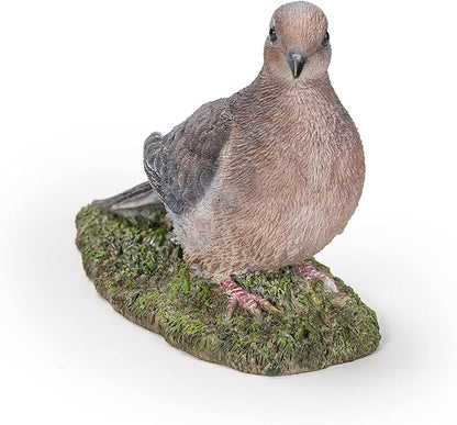 Hi-Line Gift Various Bird on Stump Statues (Mourning Dove)