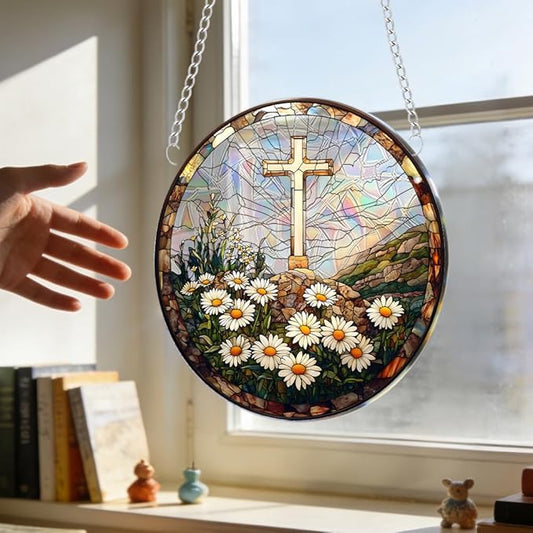 Sun Catchers Indoor Window, Acrylic Rainbow Suncatcher Window Hanging Decoration for Living Room Bedroom Summer Home Balcony Ornaments Decoration (SC2201)