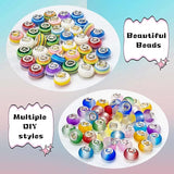 255Pcs Beaded Garden Stakes Kit with 225 Large Hole Beads, 12IN DIY Fairy Wand Kit for Different Holidays, Fairy Garden Accessories Outdoor, Beadable Items (Crystal Diamond)