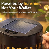 Decorative Solar Mandala Lights, Metal Solar Powered Waterproof Wall & Fence Lights for Garden, Patio, Backyard, Step & Post Decor with Mandala Design (4pcs,Warm Light)