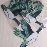 A Colorful One Hanging On The Window Wild Duck Stained Glass Suncatcher Home Decor1