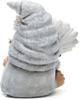 Hodao Spring Gnome Decoration Flower Elf Ornaments Decor Gifts Summer Gnome Figurines Spring Gnoms for Garden Decor Gifts for Outdoor Decor for Mom, Grandma (Grey-Man)