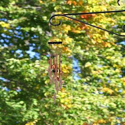 Wind Chimes Outdoor Clearance 32.2" luminum Tube Windchime with S Hook Decorative Wind Chime Hummingbird Gifts for Patio, Porch, Home Décor, Modern, Art Décor, Bronze