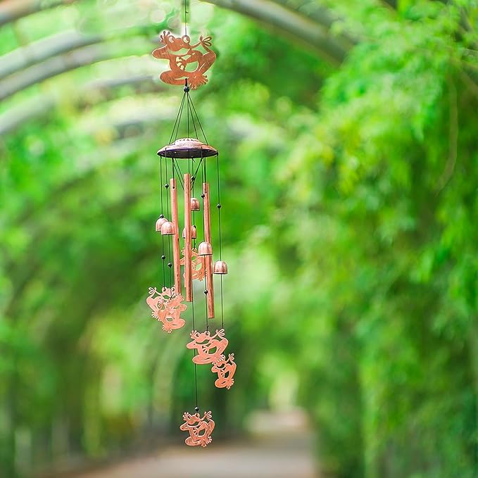 Frog Wind Chimes for Outside,Frog Gifts for Women/Men/Sympathy Memorial/Festival Birthday Gifts Metal windchimes Outdoors/Indoors,Patio,Garden Decor,Yard,Home Decor,Porch