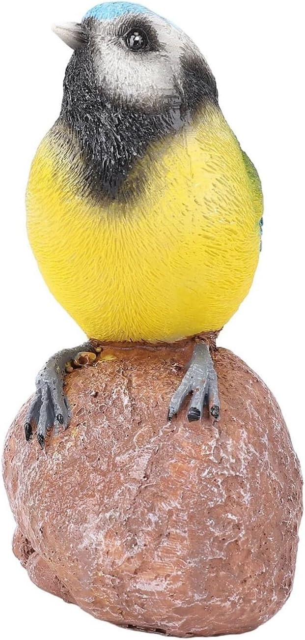 Cute Statues Garden Bird Statue Outdoor Statues On The Stone Ornament Backyard Decor(On the Stone)