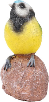 Cute Statues Garden Bird Statue Outdoor Statues On The Stone Ornament Backyard Decor(On the Stone)