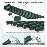 66" Extra Large Wind Chimes for Outside Deep Tone, 6 Thick and Bold Aluminum Tubes Tuned Relaxing Melody Wind Chime, Big Wind Chimes for Garden Patio Decor, Great Gift Idea for Mother's Day (Forest)