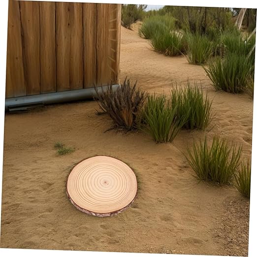 Balacoo 2pcs Outdoor Wooden Garden -Resistant Pathway Decor for Landscaping Walkways and Garden Paths Removable for Easy Cleaning