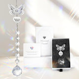 Memorial Crystals Suncatcher - Memorial Sympathy Gifts for Loss of Loved One - Unique Rainbow Maker in Memory of Mom Dad Dog, Ideal Grief Bereavement Miscarriage Gift (Butterfly)