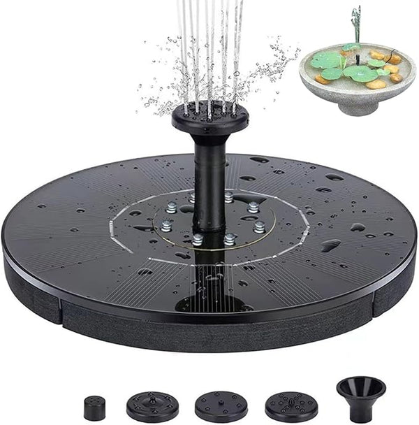 Solar Bird Bath Fountain Pump, Floating Garden Water Pump, Outdoor Patio Porch Backyard Pond Pool Landscape Decorative Bird Bath Feature