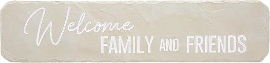 Pavilion – Welcome Family & Friends – 16” Indoor Outdoor Weatherproof Decorative Garden Stepping Stone Housewarming Gift