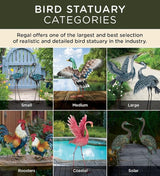 Regal Art & Gift Bird Bouncie - Bird Garden Decor Outdoor Metal Bird Hanging Ornament for Yard Patio Lawn - Cardinal