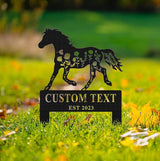 Custom Horse Memorial Stake Sign,Grave Markers Sign,Metal Sign With Stake,Horse Lover Gift,Sympathy Sign, Remembrance Stake,Ranch Decor,Gift for Horse Lover,Horse Memorial.