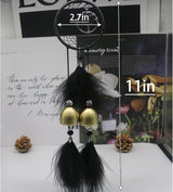 Dreamcatcher Wind Chimes, Handmade Feather Indian Round Net Chimes, Creative Balcony, Study, Bedroom Hanging Decoration