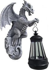 Dragon Tree Hugger Solar Lantern Garden Statue Dragon Lamp Decor Figure Outside Outdoor Yard for Women Mom Grandma