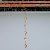 TZSSP Rain Chains Decorative Rain Chain Bell with 12 Cups, Rain Chain for Home Garden Patio Outdoor Decor,8-1/2 Length,102 Inch