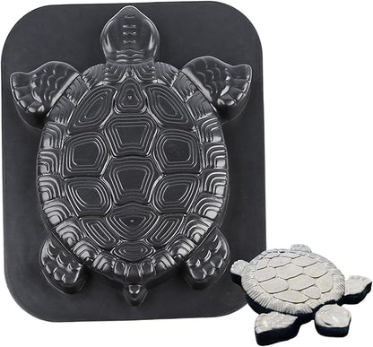 Stepping Stone Molds for Concrete & Cement 17x15'' Turtle Statue Concrete Mold Easy-to-Use DIY Stepping Stone Mold Concrete Molds and Forms for Garden Walkways and Pathways