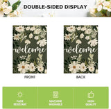 AVOIN colorlife Daisy Spring Flowers House Flag 28x40 Inch Double Sided Outside, Seasonal Floral Welcome Yard Outdoor Flag