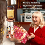 2 Pack Solar Wind Chimes for Outside, for Mom Women Grandma,Solar Mason Jar Wind Chime Light Unique Hanging Wind Chimes Outdoor,IP65 Waterproof, Yard Garden Terrace Courtyard