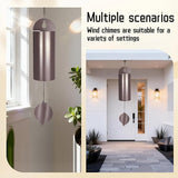 Outdoor Wind Chimes Tranquility Bells Copper Wind Chimes Sympathy Gifts, Outdoor Wind Chimes for Outdoor Garden, Deck, Porch Wind Chimes Deep Tone Memorial Wind Chimes