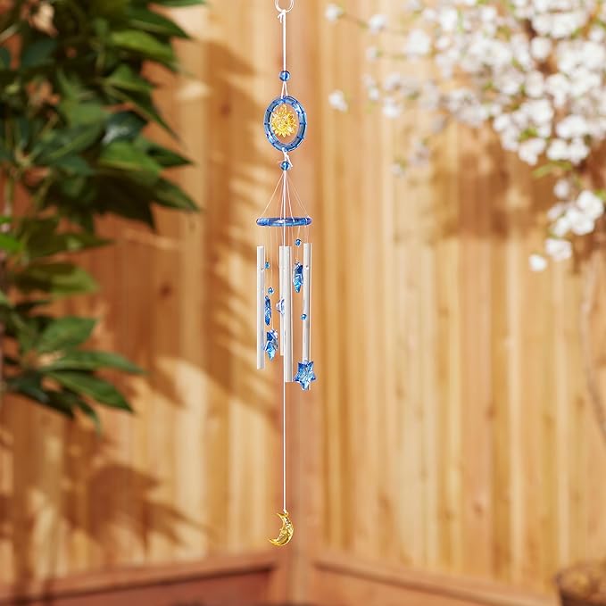 Gifts & Decor Celestial Acrylic Hanging Outdoor Wind Chime