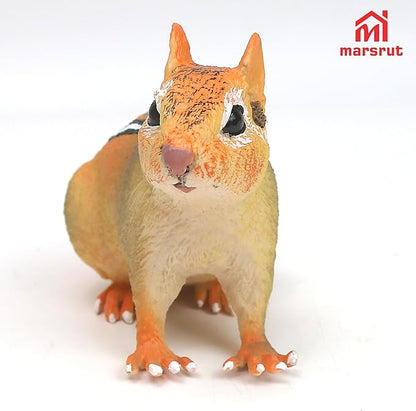 Chipmunk Figurine Sculpture for Home Decor, Chipmunk Animal Miniature Statue Figurine Model, Realistic Weather-resistant Figurines Statues for Lawn Yard Patio Porch Garden Decoration, Plastic Material