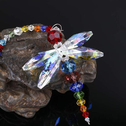H&D Window Dragonfly Pendant Crystal Suncatcher Fengshui Rainbow Maker