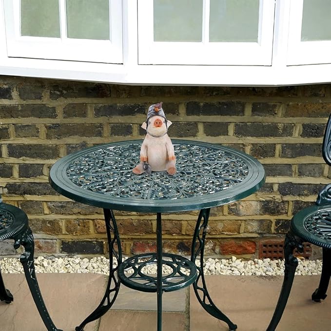 Decorative Lights Garden Landscape Ornament Pig Statue Ornament Garden Adornment Courtyard Resin Adorn Resin Statue Pig Statue Adorn Craft Ornament Adornment
