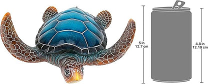 Large Blue SEA Turtle Statue