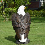 Garden and Yard Statue-Flight of Freedom American Bald Eagle Hanging Bird Statue Hand-Painted Eagle Decor-Bald Eagle Statue, Majestic America Indoor/Outdoor USA Decor for Office, Patio
