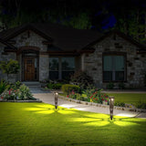 JJX Solar Pathway Lights, 6 Pack Outdoor Walkway Solar Lights for Yard Outside, Warm Light LED Landscape Light Waterproof IP65 Auto On/Off for Lawn Sidewalk