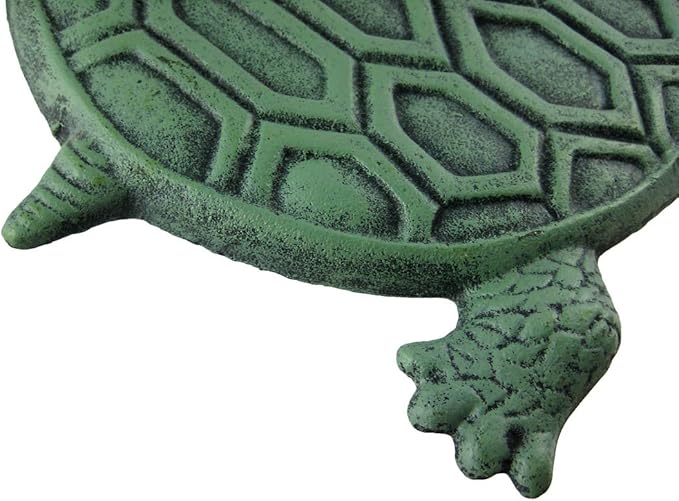 INsideOUT Iron Verdigris Garden Turtle Stepping Stone