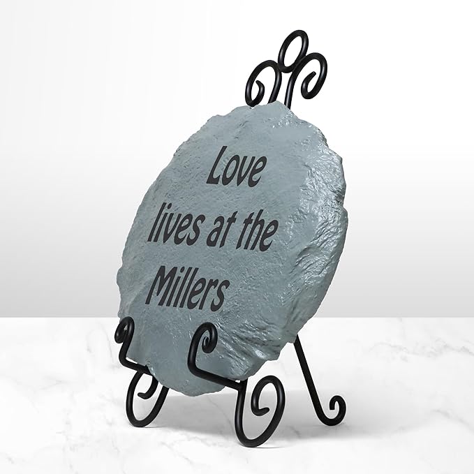 Let's Make Memories Personalized Rockin' Family Garden Stones - Garden Décor - Large - Customize Message
