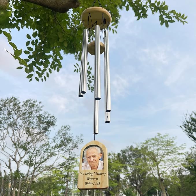 Wind Chimes for Loss, Personalized Loss Memory Gift, Bereavement & Memorial Gifts - In Loving Memory