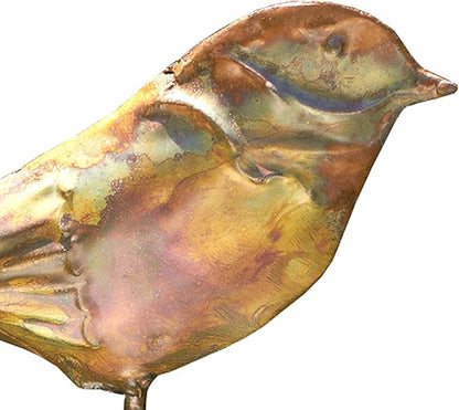 Ancient Graffiti AG-1307 Flamed Bird Garden Stake, 6.5 by 1 by 29", Multi-Colour