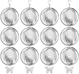 12PCS Bird Deterrents for Outside Patio, Stainless Steel Bird Reflectors to Keep Birds Away, Woodpecker Deterrent for House，Bird Scare Devices to Keep Pigeons Away from Your Garden (Sun face)