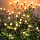 NBQQ Solar Garden Lights Outdoor, Waterproof Solar Powered Lights for Yard Pathway Patio, Swaying Lawn Decor as Gardening Gifts for Women Holiday（Warm White,6 Pack）