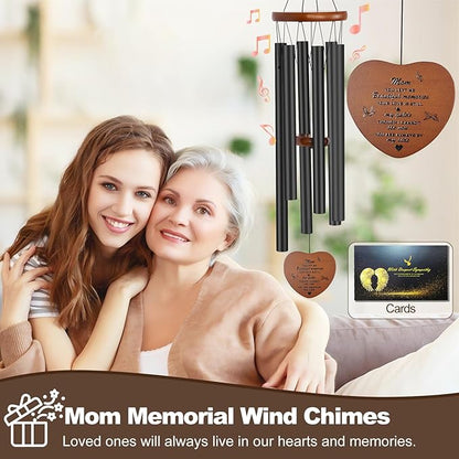 Memorial Gifts for Loss of Mother,Windchimes in Memory of a Loved One Sympathy Gifts for Loss of Mom Memorial Wind Chimes for Loss of Mother Remembrance Bereavement Condolence Gifts