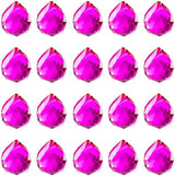 20pcs DIY Crystal Prism Suncatcher for Windows Hanging, 20mm Clear Glass Crystal Sun Catcher Beads Pendants Maker Balls for Indoor Outdoor Garden Feng Shui Home Decor Rose Red