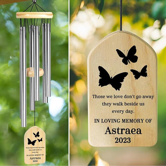 Memorial Wind Chimes - Sympathy Gifts - Memorial Gifts - Bereavement Gifts - Remembrance Gifts - Grieving Gifts - Funeral Gifts - Condolences Gift - in Memory of Loved One