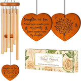 Daughter in Law Gifts, Mothers Day Funny Gift for Daughter in Law Wind Chimes, Birthday Wedding Anniversary Presents for Future Daughter- in-Law, Son Girlfriend from Mother, Mother in Law, 36 inch